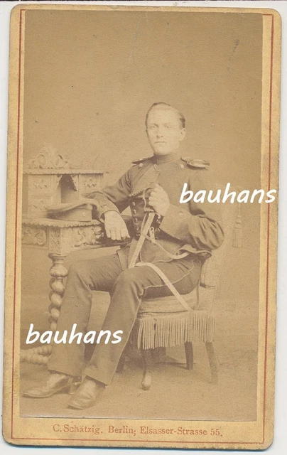 CDV Berlino-Soldato sciabola-spalline (c890)