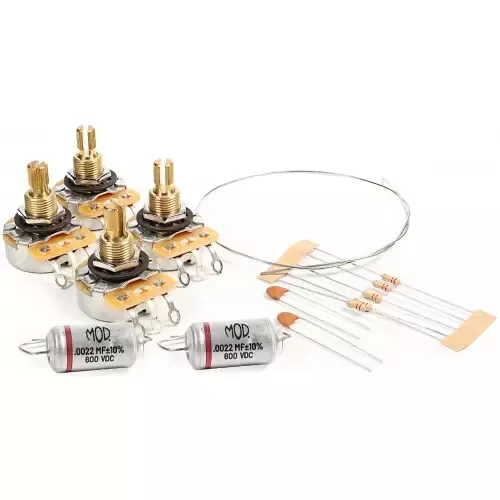 Electronic Upgrade Kit fits Gibson® Les Paul, CTS VT Shortshaft Pots, Pio Caps