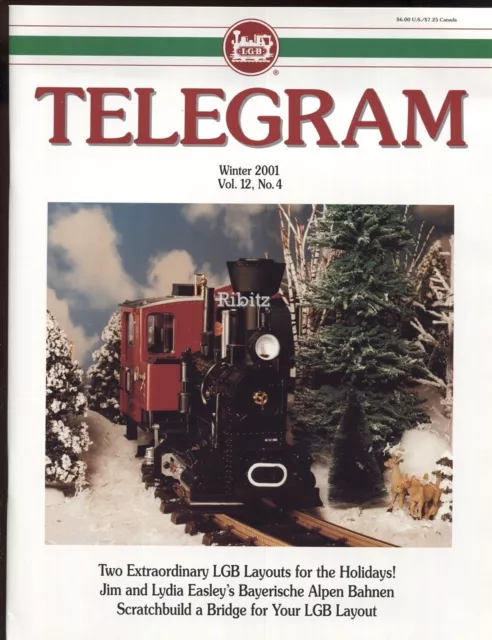Ferrocarril de jardín de tren escala G: LGB TELEGRAM 2001 invierno dos diseños navideños