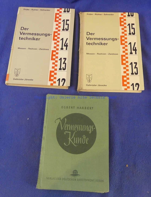 Harbert: Vermessungskunde + me - Rechenmaschine calculator - Saml. Lausen - 1051