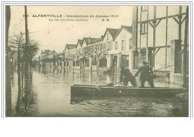 94.Alfortville.flundation S De January 1910.La Rue Des Deux Moulins