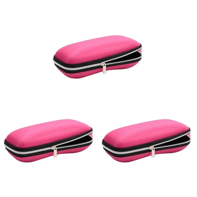3 Pcs Travel Portable Glasses Protection Case Zipper Eyeglasses
