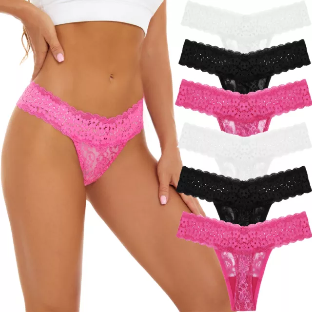 Womens Sexy Panties Open Crotch Knickers Ladies Lace