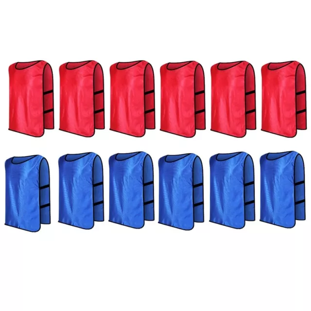 12 Pack Dodgeball Game Vests Soccer Practice Jerseys Training Vest for9929