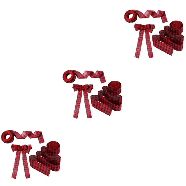 9 pcs Weihnachten Band für Haar Bögen Weihnachten Geschenk Wrap Band