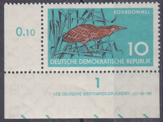 Briefmarken DDR Mi Nr. 689 Naturschutz Druckvermerk DV DWD  unt ndgz **