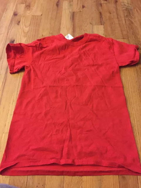 Youth Gildan Solid Red Tshirt Youth Small NWOT