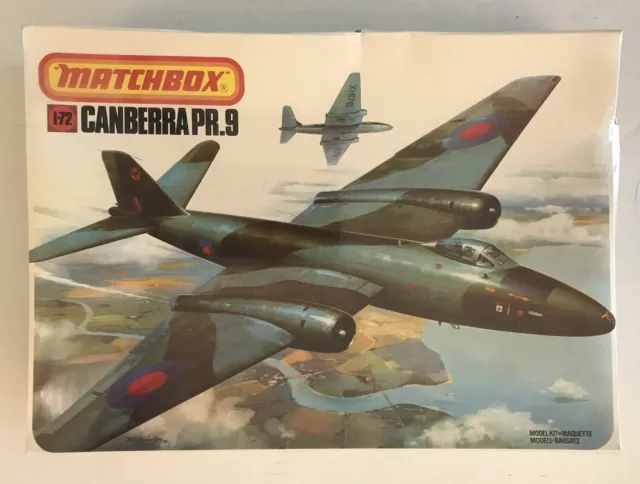 Kit modelo de plástico Matchbox 1/72 Canberra PR.9 40408 NISB 1983