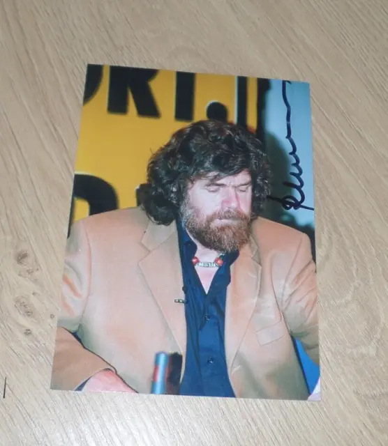 Reinhold Messner, Original Signed Photo 5 1/8x7 1/8in