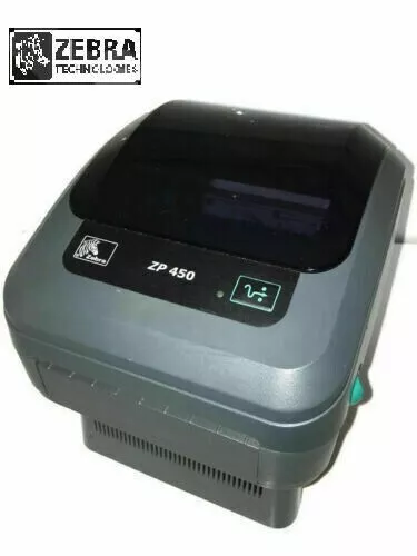 Zebra ZP450 Thermal Shipping Label Barcode USB Printer