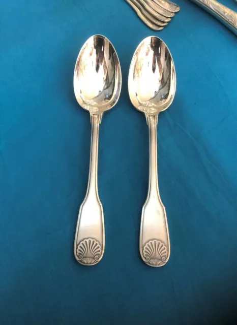 1 cuillère de table CHRISTOFLE métal argenté Modèle VENDOME COQUILLE 20,5 cm