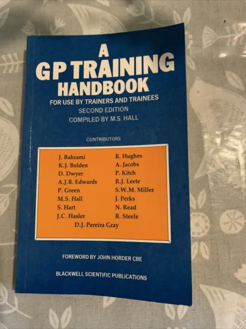 A GP Training Handbook (Journal of the Institute of Health Education)-HALL