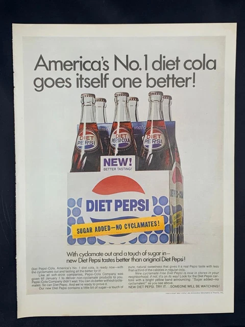 Magazine Ad* - 1969 - Pepsi - Diet Pepsi