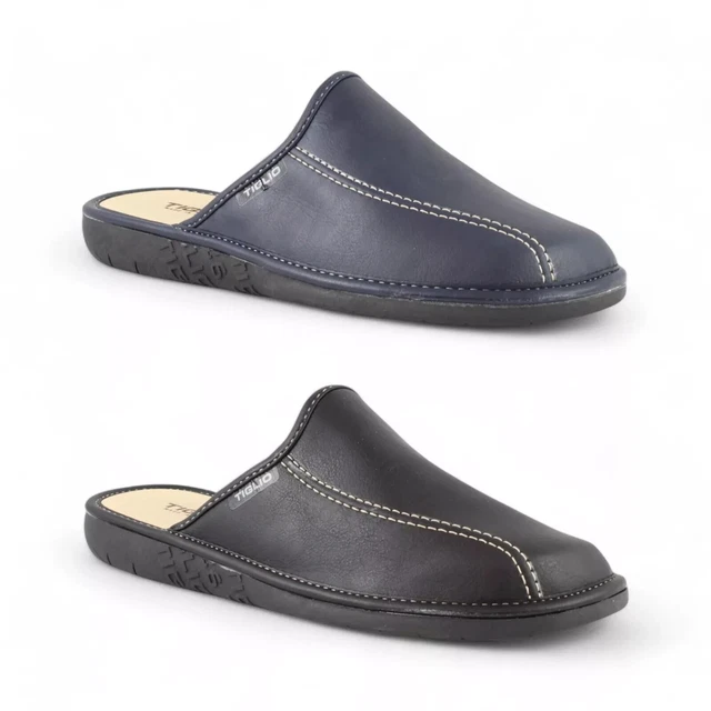 Pantofole Invernali Uomo In Ecopelle - Comode E Antiscivolo, Colore Testa Di Moro - Foto 8