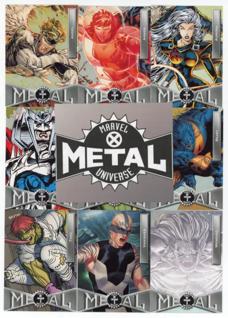 2021 Marvel X-MEN Metal Universe - Base Set #1-100 (100 cards)