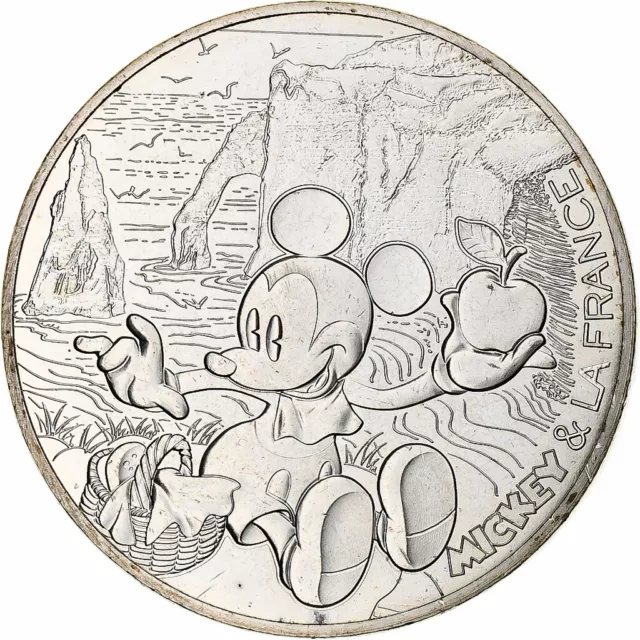 [#1280292] Frankreich, 10 Euro, Mickey, Falaises d'Étretat, 2018, Monnaie de Par