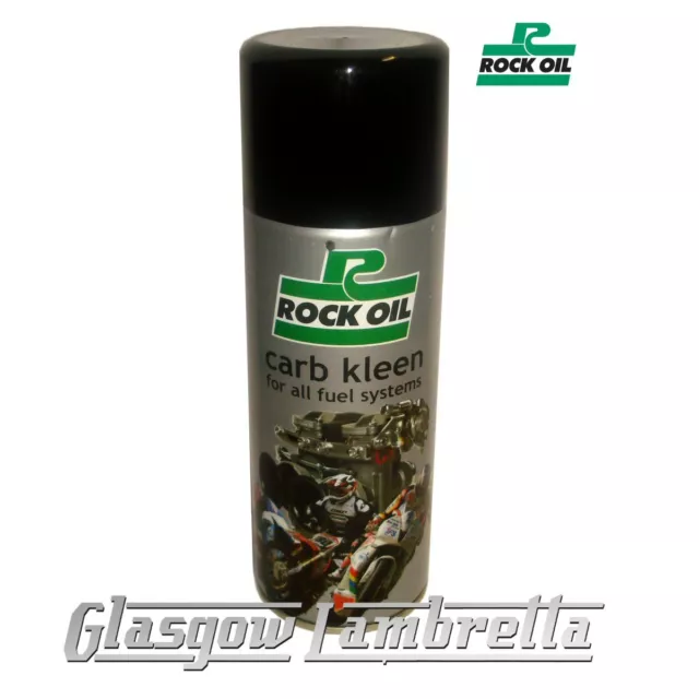 Vespa / LML Scooter ROCK OIL CARB KLEEN CARBURETTOR CLEANING SPRAY 400ml