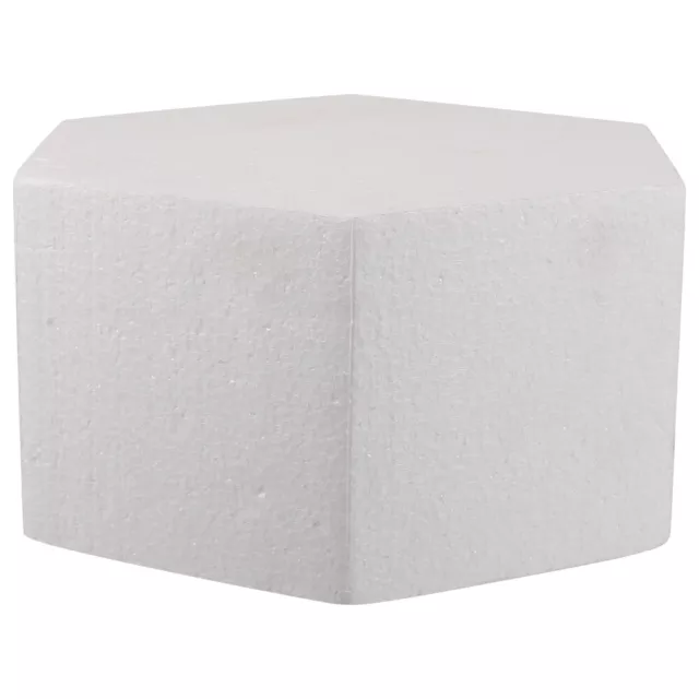 DOITOOL 8" Foam Cake Dummies Hexagon Shape for Baking & Floral Arrangements-TB