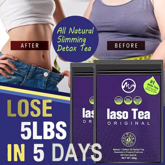 28 Bags Laso Tea Original Cleanser For Weight Lose Fat Burning Slimming Detox