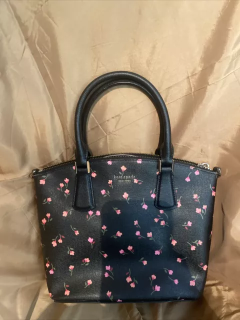 HTF Kate Spade Cameron Street Pink Floral Sima Margareta Bag