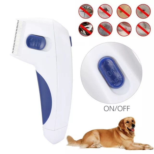 Professional Electric Flea Comb Dog Cat Pets Anti Flea Pet Brush Grooming Tool