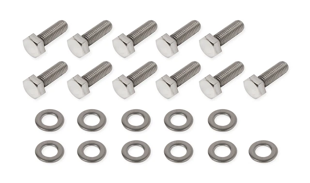 Mr. Gasket 60921G Mr. Gasket Valley Cover Bolt Set - Polished Stainless Steel