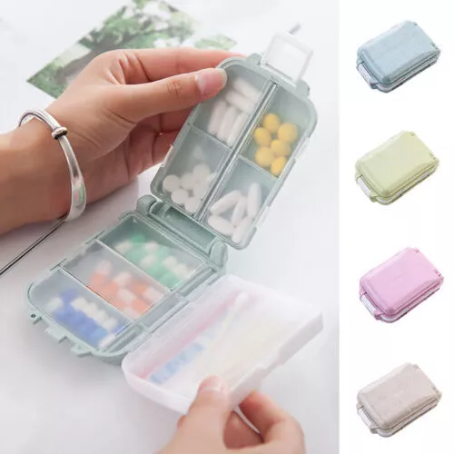 Scatola per pillole portatile 3 strati dispenser compresse medicina viaggio casa scatola di stoccaggio