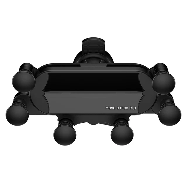 Car Phone Holder 360 ° Rotation ABS Black General Purpose Durable Stable
