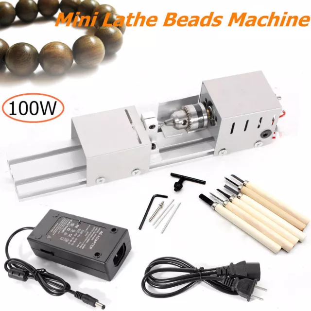 Mini DIY Buddha Beads Rotary Polishing Tool Woodworking Lathe Polisher Machine