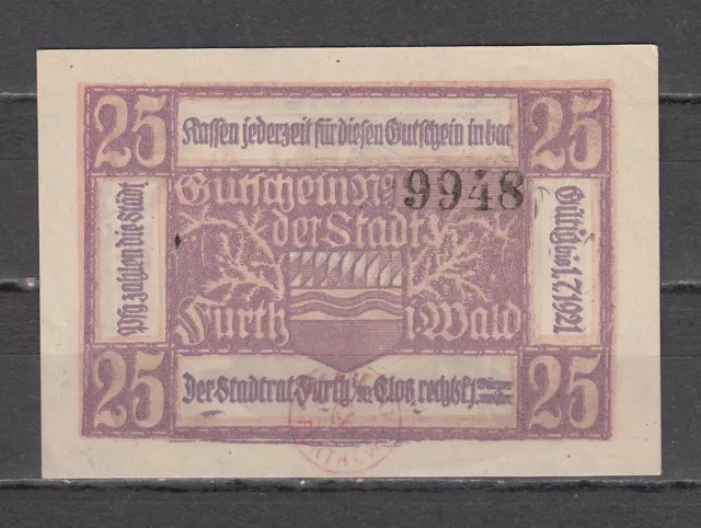 Furth - Stadt - 25 Pfennig - Tieste 2095-05.01 - verschlungene Kreise