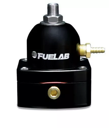 FUELAB Mini Efi Régulateur Pression Carburant Efi 3 Port 6AN Noir #53501-1