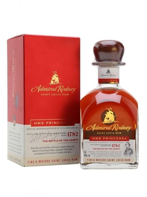 Admiral Rodney - Fine & Mature Saint Lucia Rum "HMS Princessa" 0,70 lt.