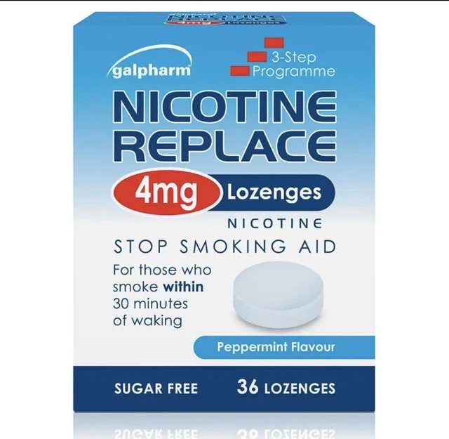 Nikotin ersetzen 4 mg 36 Lutschtabletten zuckerfrei Pfefferminze Geschmack Galpharm