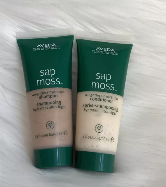 Aveda Sap Moss Weightless Hydration Shampoo & Conditioner ~ 1.4oz/40ml Each