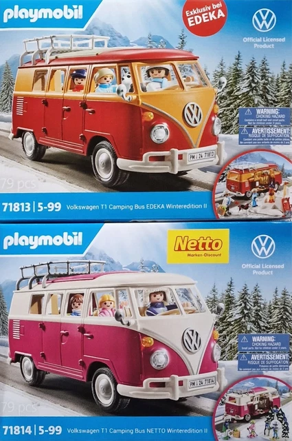 Playmobil Volkswagen T1 Camping Bus EDEKA 71813 Nuovo (Neu Und Originalverpackt) In Vacallo F&uuml;r