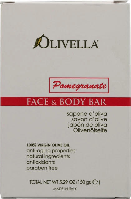 Jabón bar de granadas de Olivella, 5,29 oz
