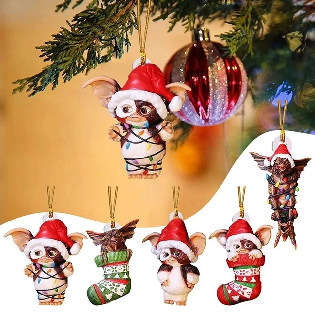 Figurine Gremlins – Mogwai Gizmo Articulé – 3 Visages Et Accessoires – Édition Rambo/Noël – PVC