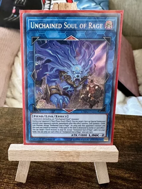 Yugioh Unchained Soul of Rage CHIM-EN043 Secret Rare 1st Ed NM 3 AVAILABLE