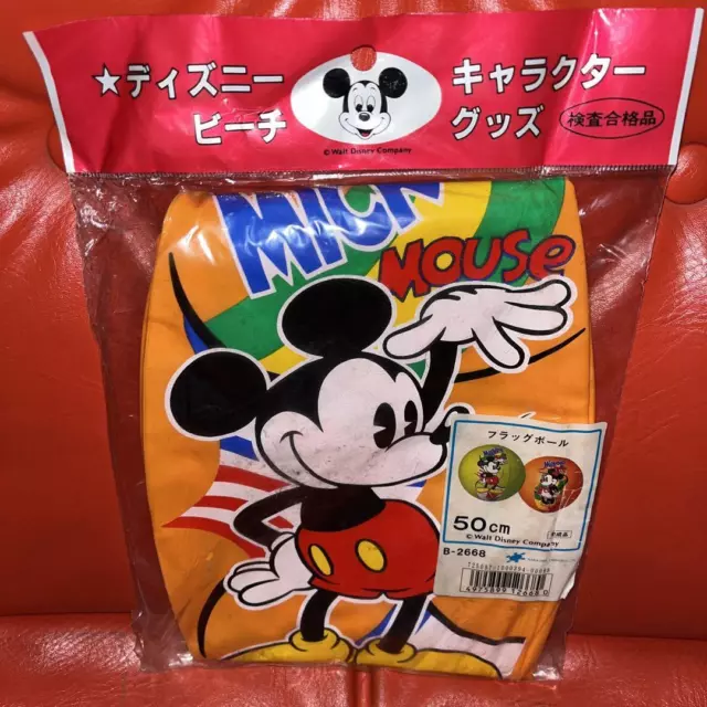 Showa Retro Disney Beach Ball 50Cm Mickey Mouse Minnie Japan