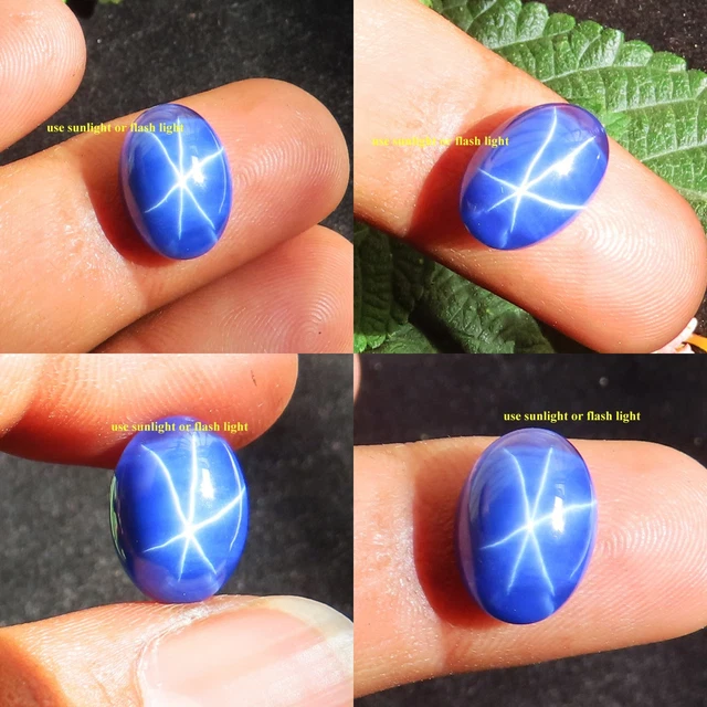 Saphir étoilé Bleu De Thaïlande 1,16 Carats - Pierre Naturelle Avec Traitement Diffusion