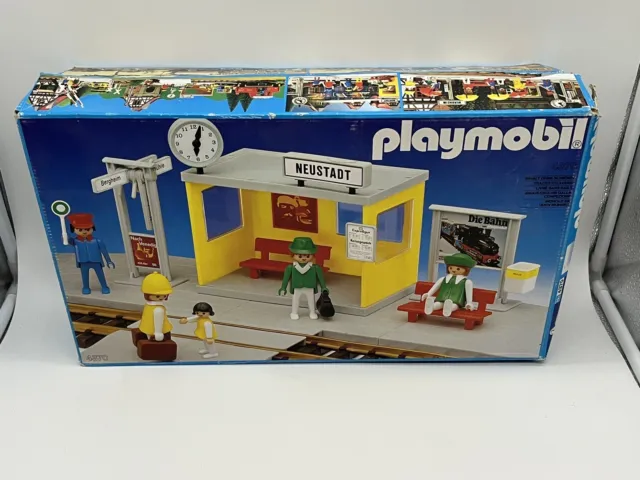 Playmobil Eisenbahn, RC-Train,Bahnsteig,Bahnhof,Neustadt 4370 mit Verpackung OVP