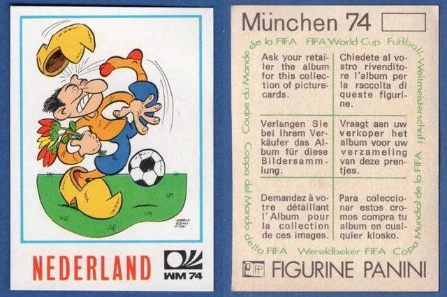 Figurine Panini Calciatori - Munchen 74 N°61 - Tip Tap Mascotte - Italie - 1974