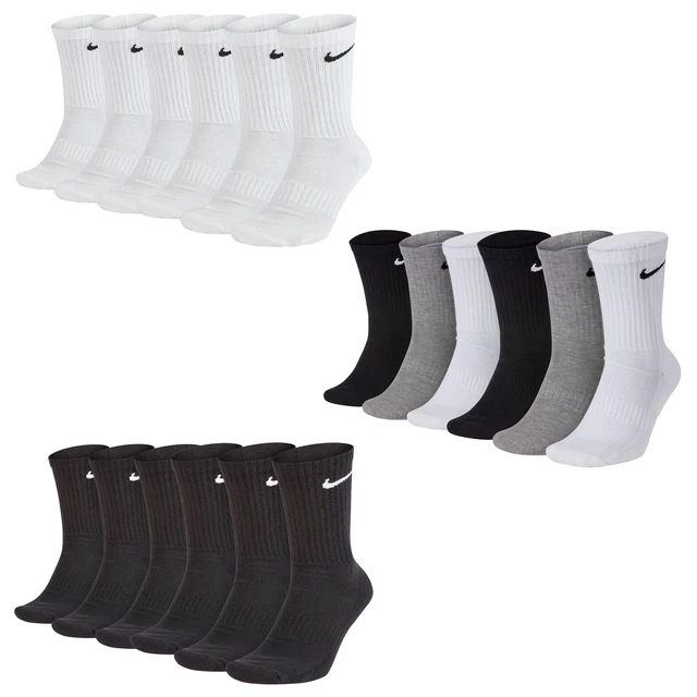 Nike Unisexe 6 Paire Chaussettes - Everyday Coton Amorti Ras Du Cou Tennis