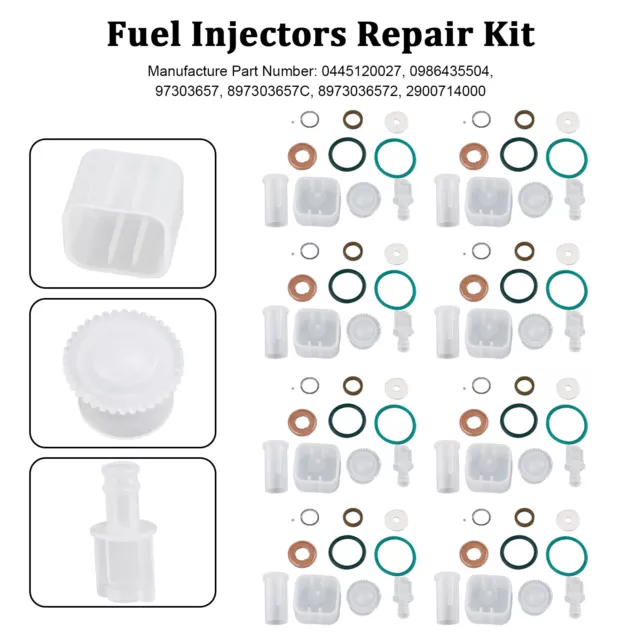 8PCS Fuel Injector Repair Kit pour Chevy pour GMC Duramax 6.6L 2004-2005 Diesel