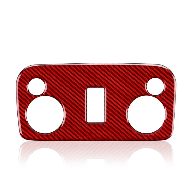 Fits Ford Mustang 2009-2014 Red Carbon Fiber Car Decal Interior Trim Cover US