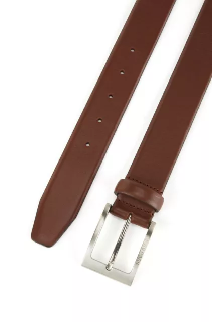 Hugo Boss Pin-Buckle Belt In Nappa Leather Size 80 Uk/30 Us (90Cm)