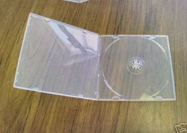 Sale! 10 Pcs 5.2Mm Slim Super Clear Single Poly Cd Cases, No Sleeve, Sf14