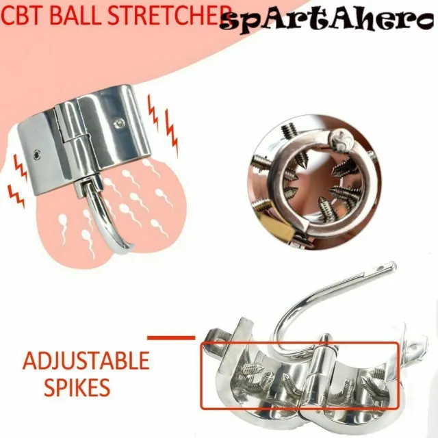 Stainless Steel Ball Stretcher Men Scrotum Testicle CBT Ball Crusher Device
