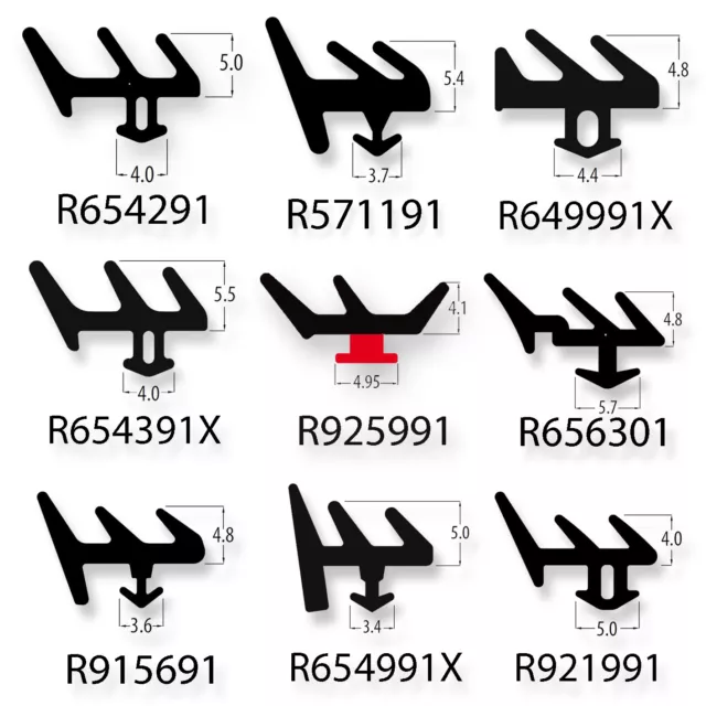 uPVC Window & Door E-Gasket Double Glazing Black Rubber Repair Seal PVC Quality.