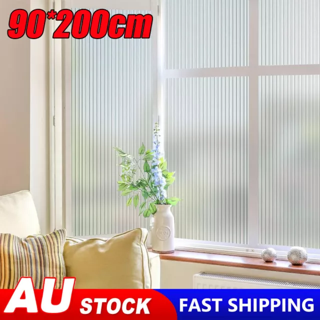 Window Film Glass Static Cling Glueless Reusable Removable Privacy Frosted Decor